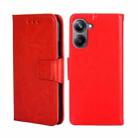 For Realme 10 Pro 5G Crystal Texture Leather Phone Case(Red) - 1