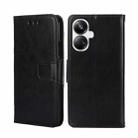 For Realme 10 Pro+ 5G Crystal Texture Leather Phone Case(Black) - 1