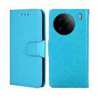 For vivo X90 Pro 5G Crystal Texture Leather Phone Case(Sky Blue) - 1