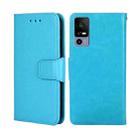 For TCL 40R 5G Crystal Texture Leather Phone Case(Sky Blue) - 1