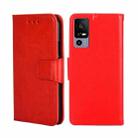 For TCL 40R 5G Crystal Texture Leather Phone Case(Red) - 1