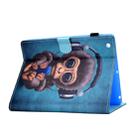 For iPad 2 / 3 / 4 Horizontal TPU Painted Flat Feather Case Anti-skid strip with Sleep Function & Pen Cover & Card Slot & Holder(Headphone Monkey) - 4