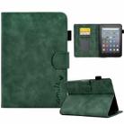 For Amazon Kindle Youth Version 2022 Embossed Smile Flip Tablet Leather Smart Case(Green) - 1