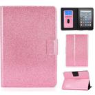 For Amazon Kindle Youth Version 2022 Varnish Glitter Powder Smart Leather Tablet Case(Pink) - 1