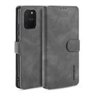 For Galaxy A91 / S10 Lite DG.MING Retro Oil Side Horizontal Flip Case with Holder & Card Slots & Wallet(Grey) - 1