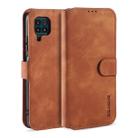 For Huawei P40 Lite / Nova 6 SE DG.MING Retro Oil Side Horizontal Flip Case with Holder & Card Slots & Wallet(Brown) - 1