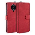 For Xiaomi Redmi K30 Pro DG.MING Retro Oil Side Horizontal Flip Case with Holder & Card Slots & Wallet(Red) - 1