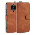 For Xiaomi Redmi K30 Pro DG.MING Retro Oil Side Horizontal Flip Case with Holder & Card Slots & Wallet(Brown) - 1