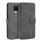 For Xiaomi Redmi Note 9S DG.MING Retro Oil Side Horizontal Flip Case with Holder & Card Slots & Wallet(Grey) - 1