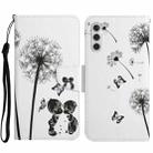 For Samsung Galaxy A34 Colored Drawing Pattern Leather Phone Case(Dandelion) - 1