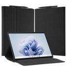 For Microsoft Surface Pro 9 DUX DUCIS Domo Series Magnetic Flip Leather Tablet Case(Black) - 1