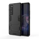 For Huawei nova 7 Pro 5G Shockproof PC + TPU Protective Case with Invisible Holder(Black) - 1