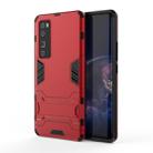 For Huawei nova 7 Pro 5G Shockproof PC + TPU Protective Case with Invisible Holder(Red) - 1