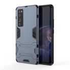 For Huawei nova 7 Pro 5G Shockproof PC + TPU Protective Case with Invisible Holder(Navy Blue) - 1