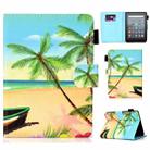 For Amazon Kindle Youth Version 2022 Colored Drawing Stitching Smart Leather Tablet Case(Sandbeach) - 1