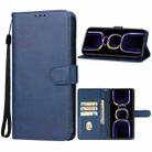 For Xiaomi Redmi K60 Leather Phone Case(Blue) - 1