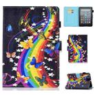 For Amazon Kindle Youth Version 2022 Colored Drawing Stitching Smart Leather Tablet Case(Music Butterfly) - 1