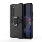 For Huawei nova 7 Pro 5G Shockproof PC + TPU Protective Case, with Magnetic Ring Holder(Black) - 1