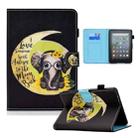 For Amazon Kindle Youth Version 2022 Colored Drawing Stitching Smart Leather Tablet Case(Moon Baby Elephant) - 1