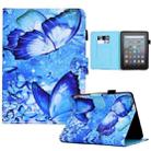 For Amazon Kindle Youth Version 2022 Colored Drawing Stitching Smart Leather Tablet Case(Butterflies) - 1