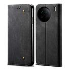 For vivo X90 Denim Texture Leather Phone Case(Black) - 1