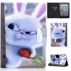 For Amazon Kindle Youth Version 2022 Voltage Colored Drawing Smart Leather Tablet Case(White Rabbit) - 1