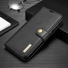 For Galaxy A81 / Note10 lite DG.MING Crazy Horse Texture Flip Detachable Magnetic Leather Case with Holder & Card Slots & Wallet(Black) - 1