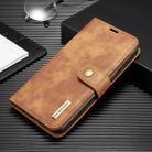 For Galaxy M31 DG.MING Crazy Horse Texture Flip Detachable Magnetic Leather Case with Holder & Card Slots & Wallet(Brown) - 1