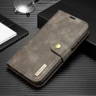 For Huawei P40 Lite DG.MING Crazy Horse Texture Flip Detachable Magnetic Leather Case with Holder & Card Slots & Wallet(Grey) - 1