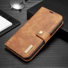 For Huawei P40 Lite DG.MING Crazy Horse Texture Flip Detachable Magnetic Leather Case with Holder & Card Slots & Wallet(Brown) - 1