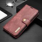 For Huawei P40 Pro DG.MING Crazy Horse Texture Flip Detachable Magnetic Leather Case with Holder & Card Slots & Wallet(Red) - 1