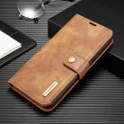 For Huawei P40 Pro DG.MING Crazy Horse Texture Flip Detachable Magnetic Leather Case with Holder & Card Slots & Wallet(Brown) - 1