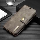 For Huawei P40 DG.MING Crazy Horse Texture Flip Detachable Magnetic Leather Case with Holder & Card Slots & Wallet(Grey) - 1