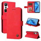 For Infinix Hot 20s Skin Feel Life Tree Metal Button Leather Phone Case(Red) - 1