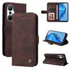 For Infinix Hot 20s Skin Feel Life Tree Metal Button Leather Phone Case(Brown) - 1