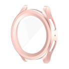 For Samsung Galaxy Watch5 Pro 45mm PC + Tempered Film Fuel Injection Watch Protective Case(Rose Gold) - 1