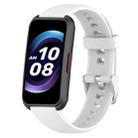 For Keep Band B4 16mm Glossy Surface Silicone Watch Band(White) - 1