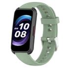 For Keep Band B4 16mm Glossy Surface Silicone Watch Band(Glacier Green) - 1