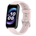 For Keep Band B4 16mm Glossy Surface Silicone Watch Band(Light Pink) - 1