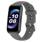 For Keep Band B5 / B4 / B4 Lite 16mm Glossy Surface Silicone Watch Band(Dark Grey) - 1