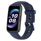 For Keep Band B4 16mm Glossy Surface Silicone Watch Band(Midnight Blue) - 1