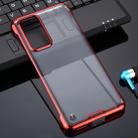 For Huawei P40 SULADA Borderless Drop-proof Vacuum Plating PC Case(Red) - 1