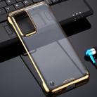 For Huawei P40 SULADA Borderless Drop-proof Vacuum Plating PC Case(Gold) - 1