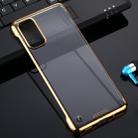 For Galaxy S20 SULADA Borderless Drop-proof Vacuum Plating PC Case(Gold) - 1
