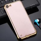 For iPhone SE 2022 / SE 2020 / 8 / 7 SULADA Borderless Drop-proof Vacuum Plating PC Case(Gold) - 1