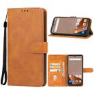 For Blackview BV5200 Pro Leather Phone Case(Brown) - 1