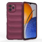 For Huawei nova Y61 Magic Shield TPU + Flannel Phone Case(Wine Red) - 1