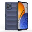 For Huawei nova Y61 Magic Shield TPU + Flannel Phone Case(Dark Blue) - 1