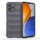 For Huawei nova Y61 Magic Shield TPU + Flannel Phone Case(Dark Grey) - 1