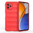 For Huawei nova Y61 Magic Shield TPU + Flannel Phone Case(Red) - 1